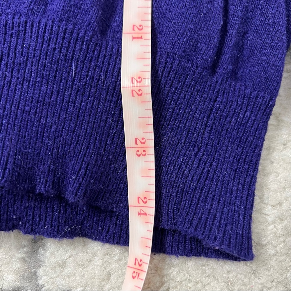 Lightweight Blue V Neck Sweater M - Picture 8 of 11